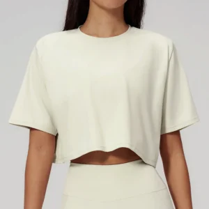 Cropped Oversized Sports T-Shirt