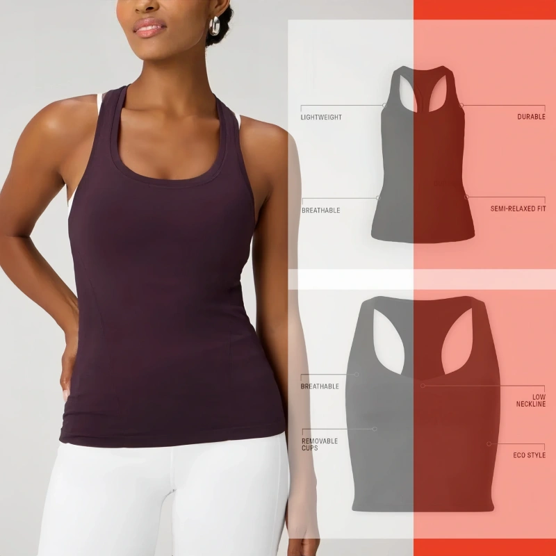 Custom seamless yoga tank tops manufacturer