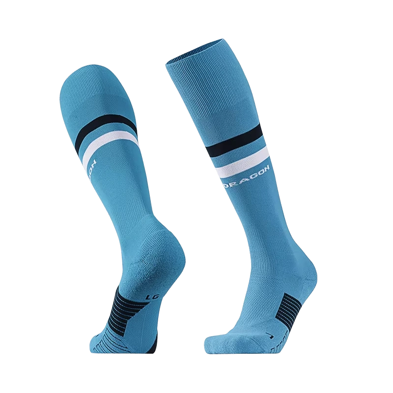 Men Football Socks Striped Grip Compression Fashion Sport Soccer Socks