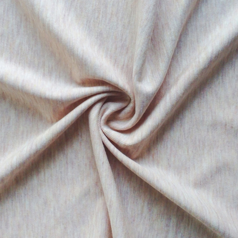 5% Healcell Seaweed Fiber Elastic Rib Shape-Adaptive Fabric Coffee