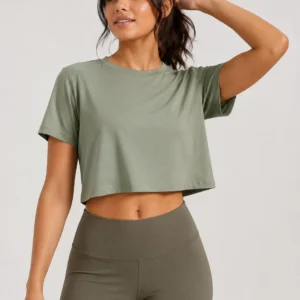 Cropped Workout T-Shirt