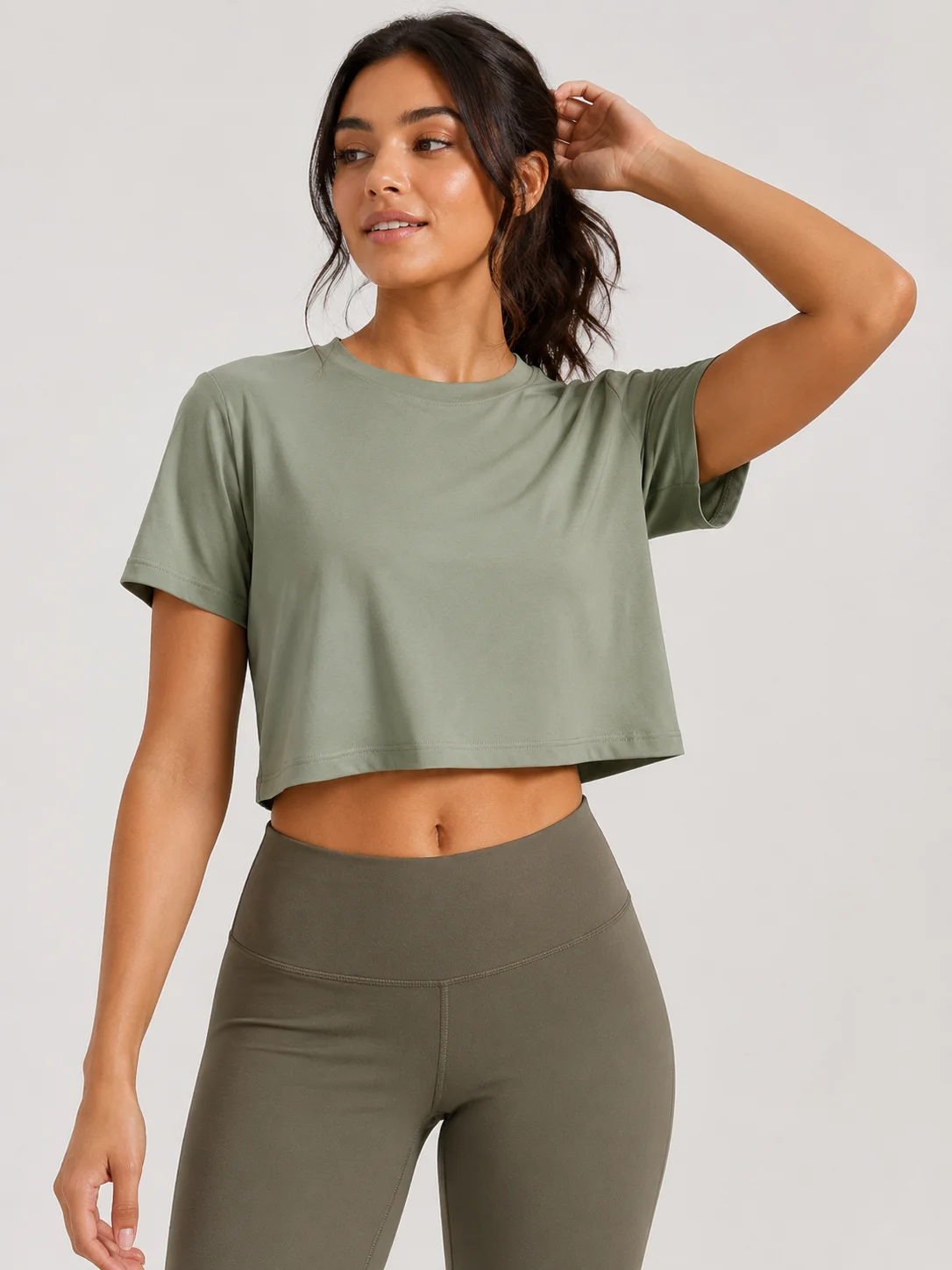 Cropped Workout T-Shirt