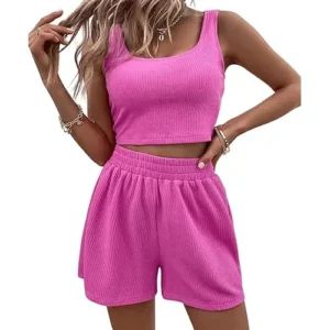 Ribbed Tank and Shorts Set